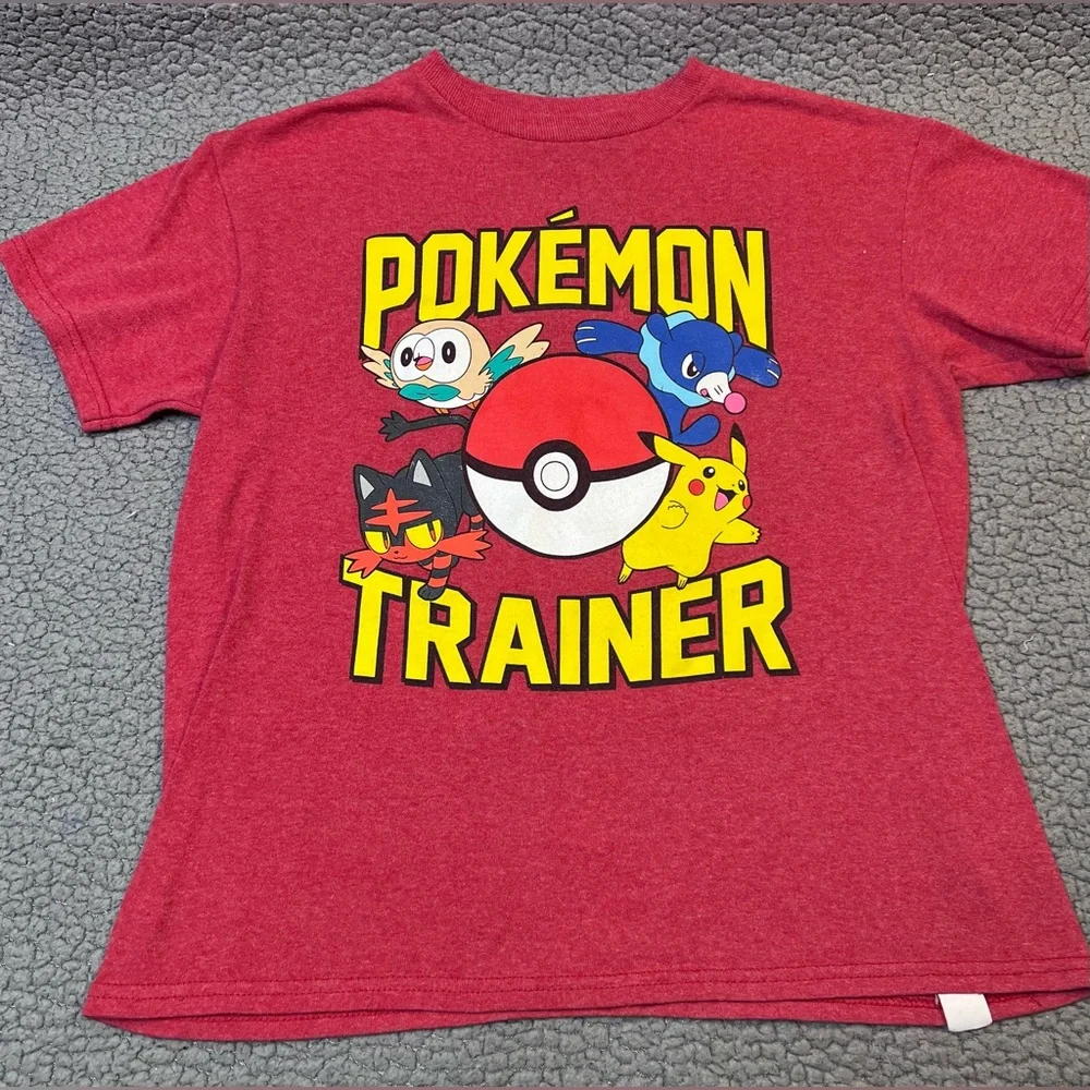 Pokémon Trainer Short Sleeve Little Boys T Shirt Size Small‎ Red And Yellow